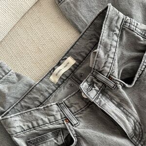 Seventy and Mochi grey wide leg denim